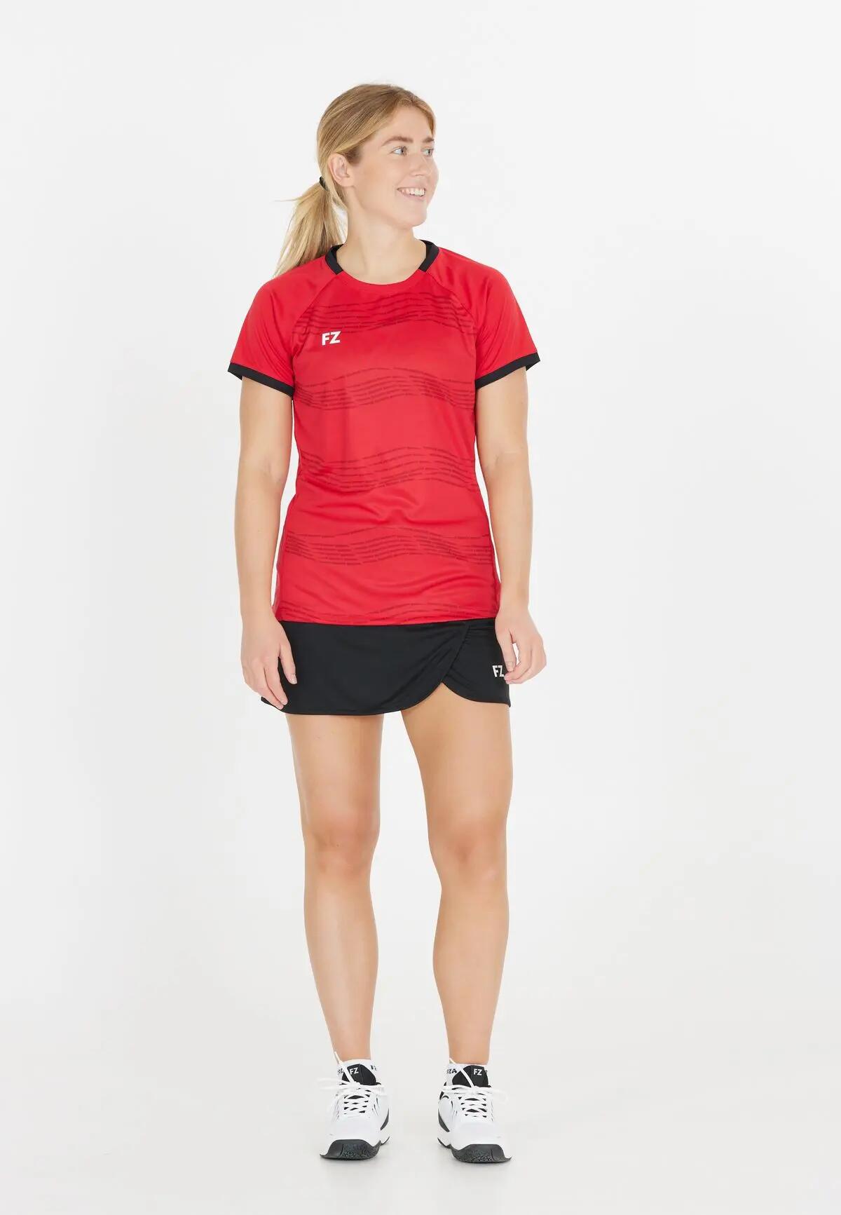 fz_forza T-shirt Femme 100% polyester recyclé – 4009 Chinese Red 5/7
