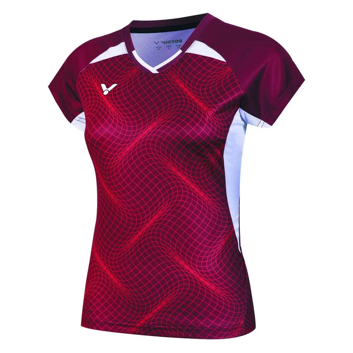 victor T-shirt T-61000 TD W 100% poliéster – 4999D Red (D) 2/7