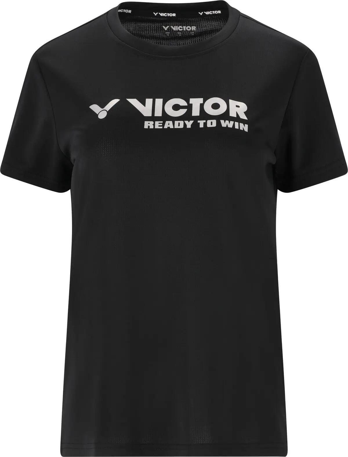 victor T-shirt mulher Lucy W Tee em poliéster – 1001 Black 2/7