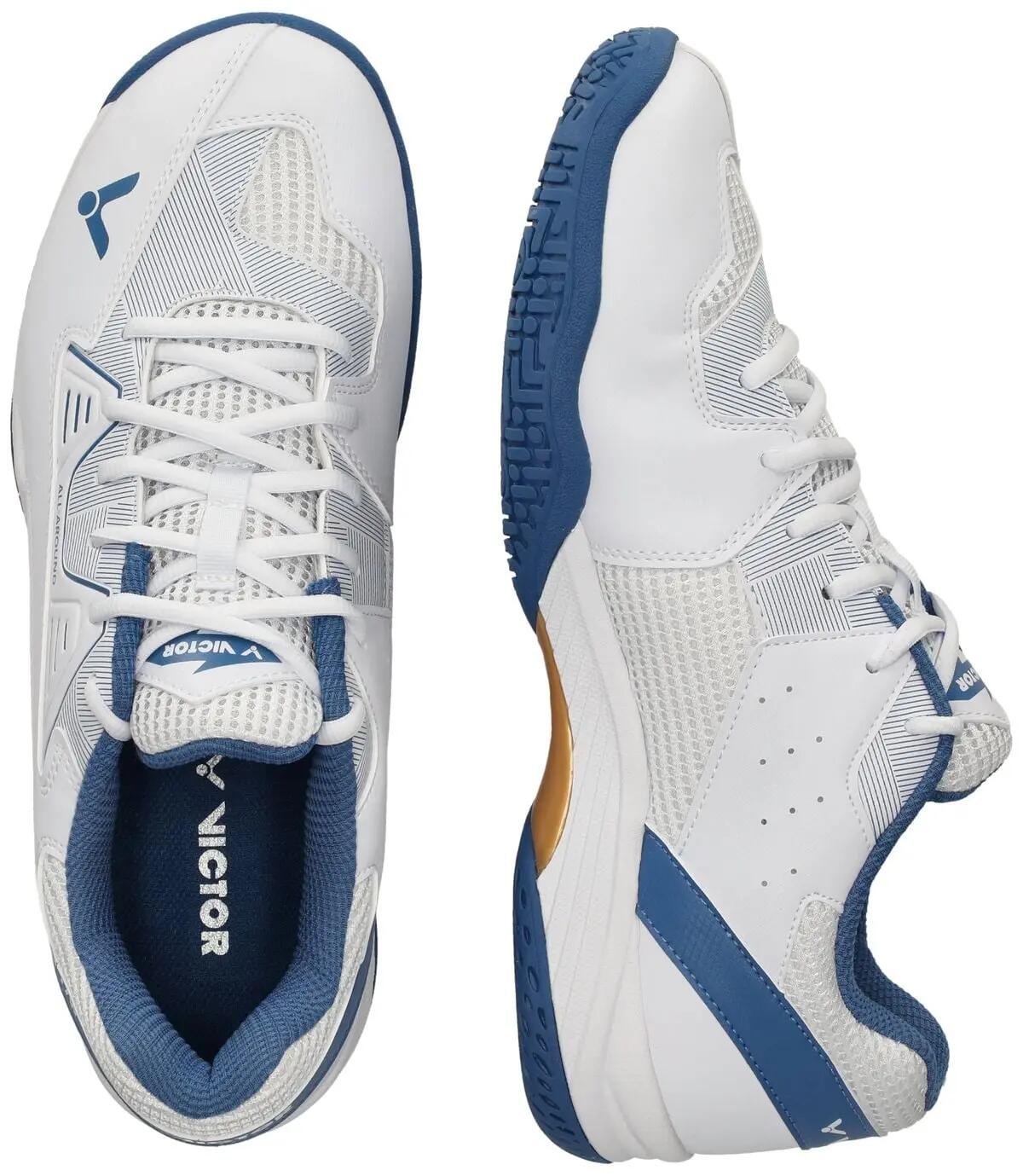 victor Chaussures AS-17W en polyester – 2001AF White/Nautical blue (AF) 6/7
