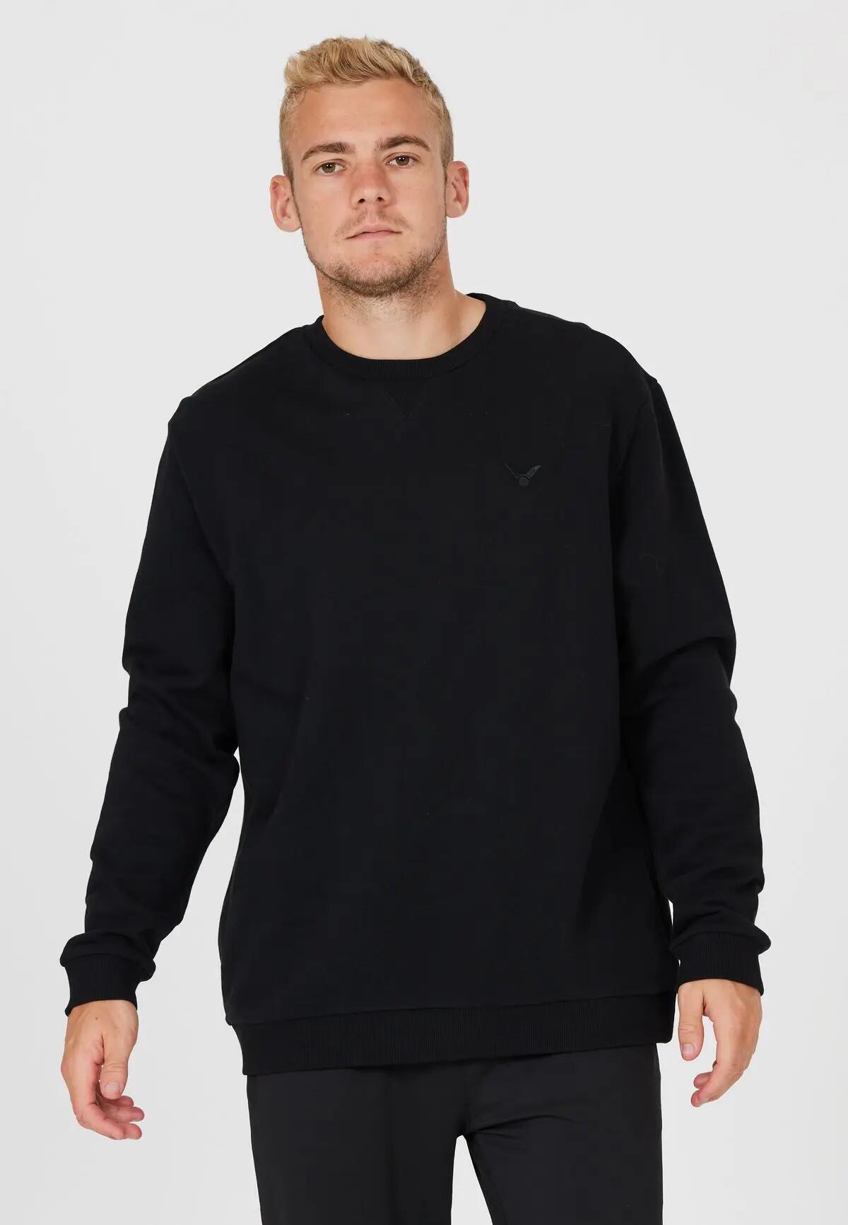 victor Sweatshirt Kamde M Crew Neck 100% coton – 1001 Black 5/7