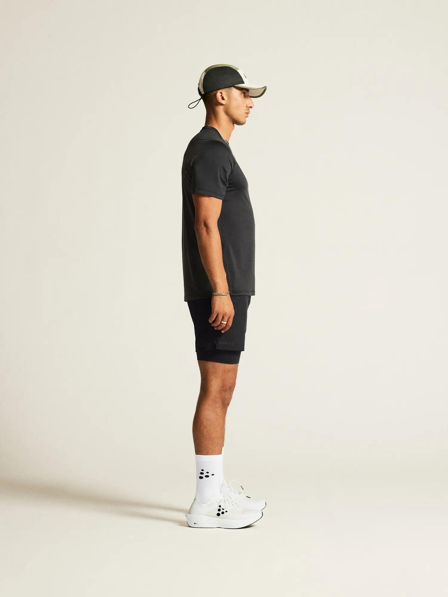 craft ADV Essence SS Tee 2 M – Trainingsshirt aus recyceltem Jersey mit Mesh – 6/7