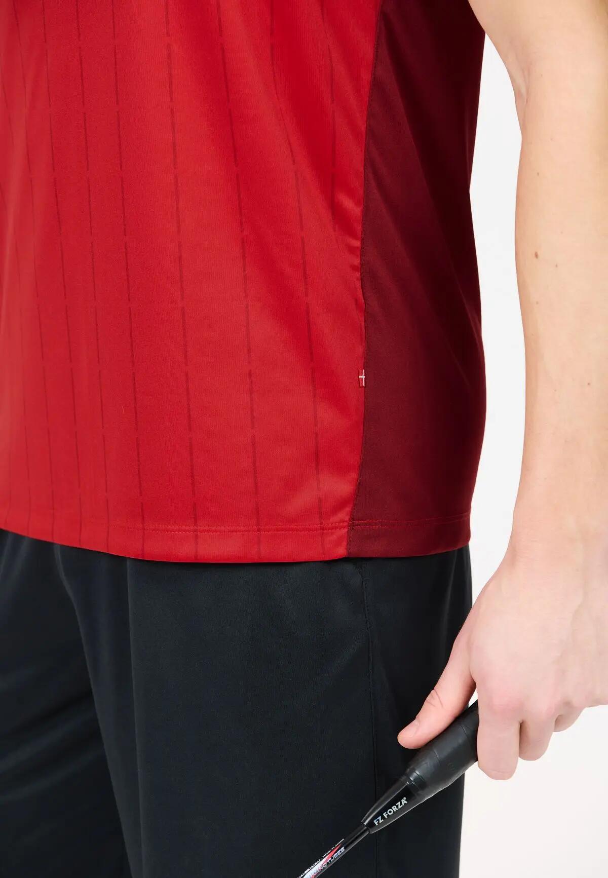 fz_forza T-shirt uomo CL2603 in poliestere riciclato – 4009 Chinese Red 3/7