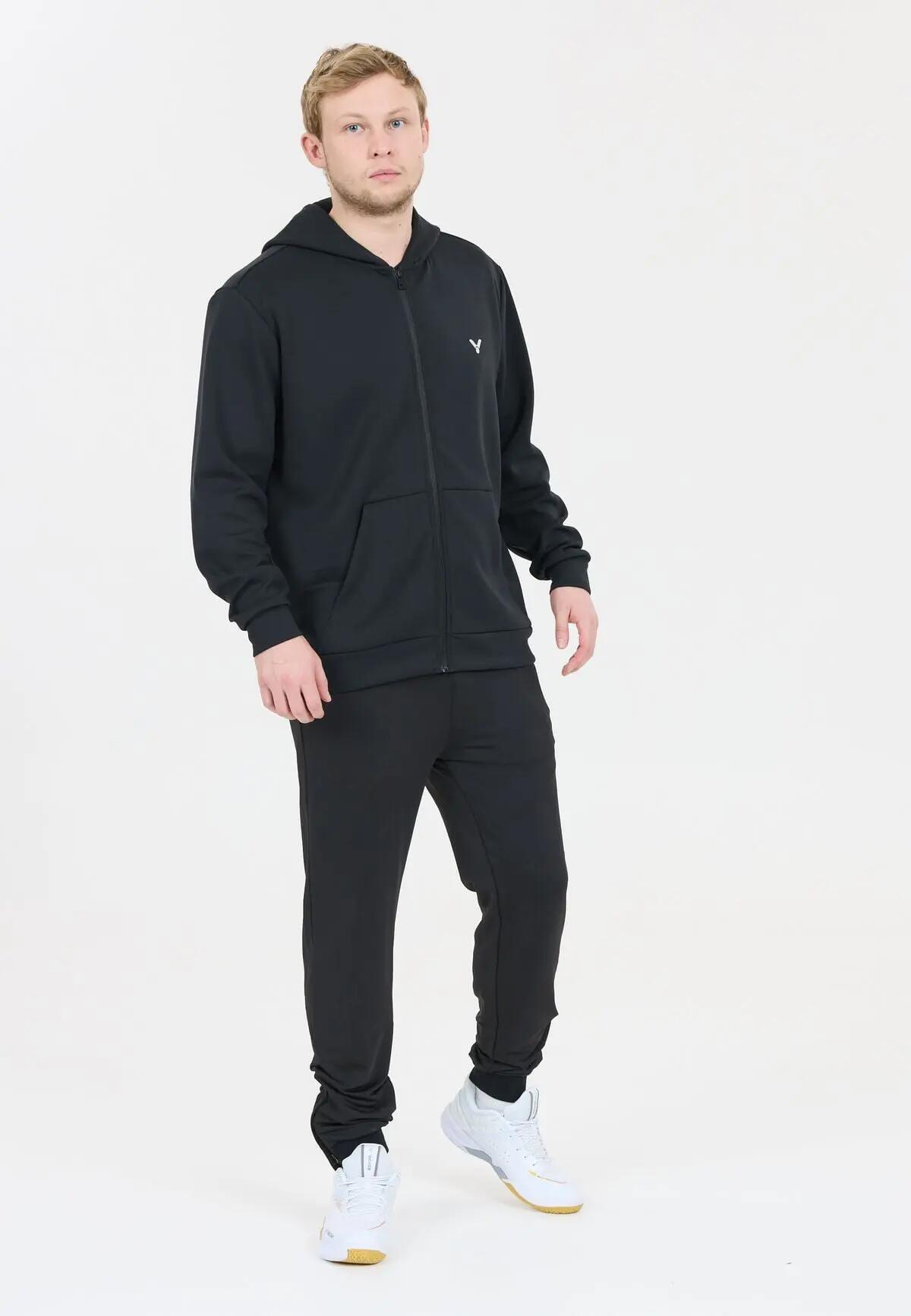 victor Sweatshirt Varo Technical Full-zip Hoody en tissu technique – 1001 Black 6/7