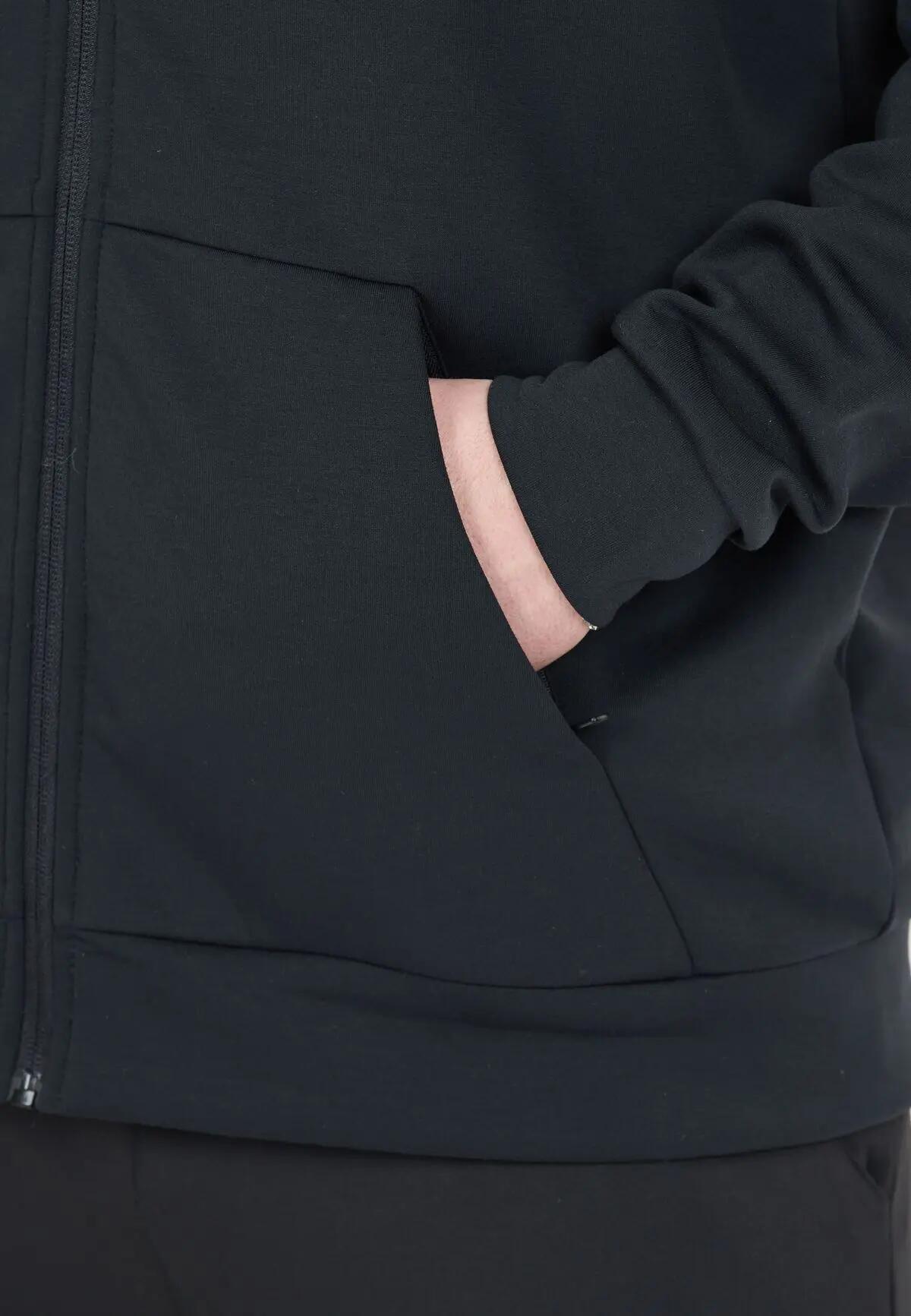 victor Sweatshirt Varo Technical Full-zip Hoody en tissu technique – 1001 Black 5/7