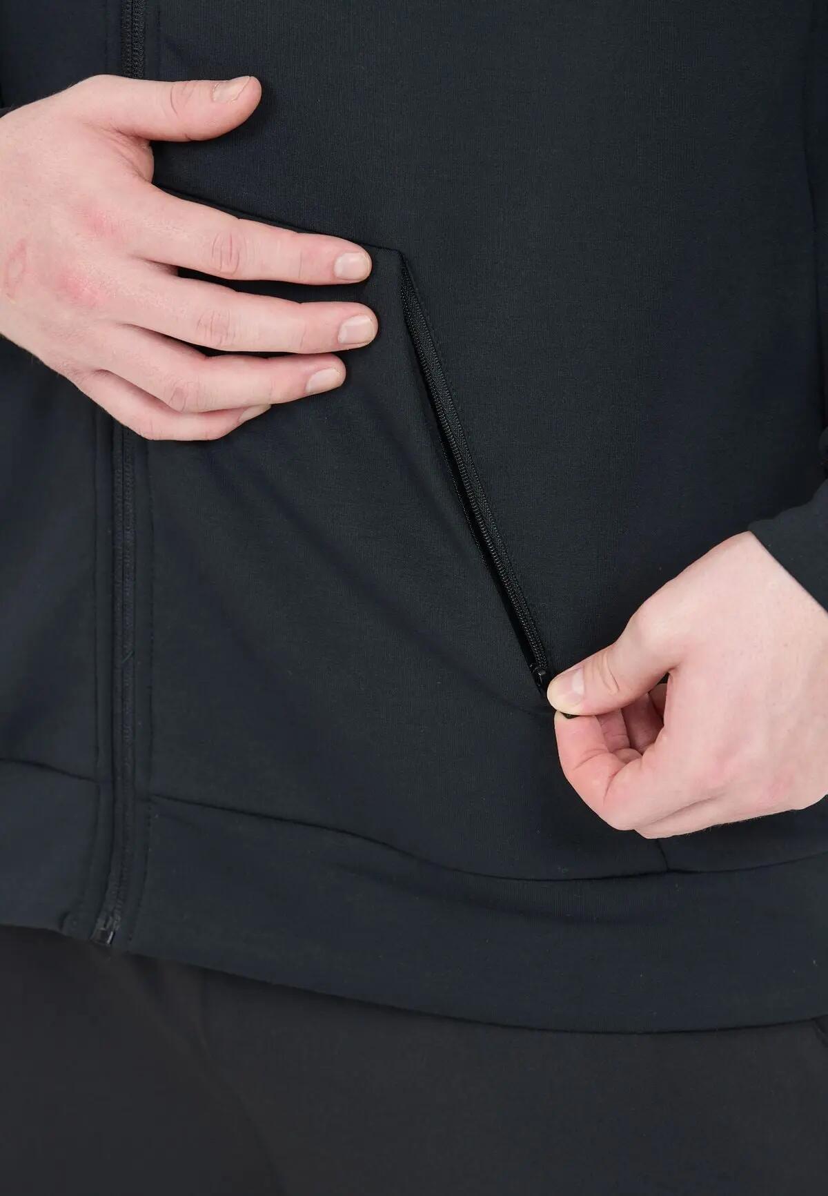 victor Sweatshirt Varo Technical Full-zip Hoody en tissu technique – 1001 Black 4/7