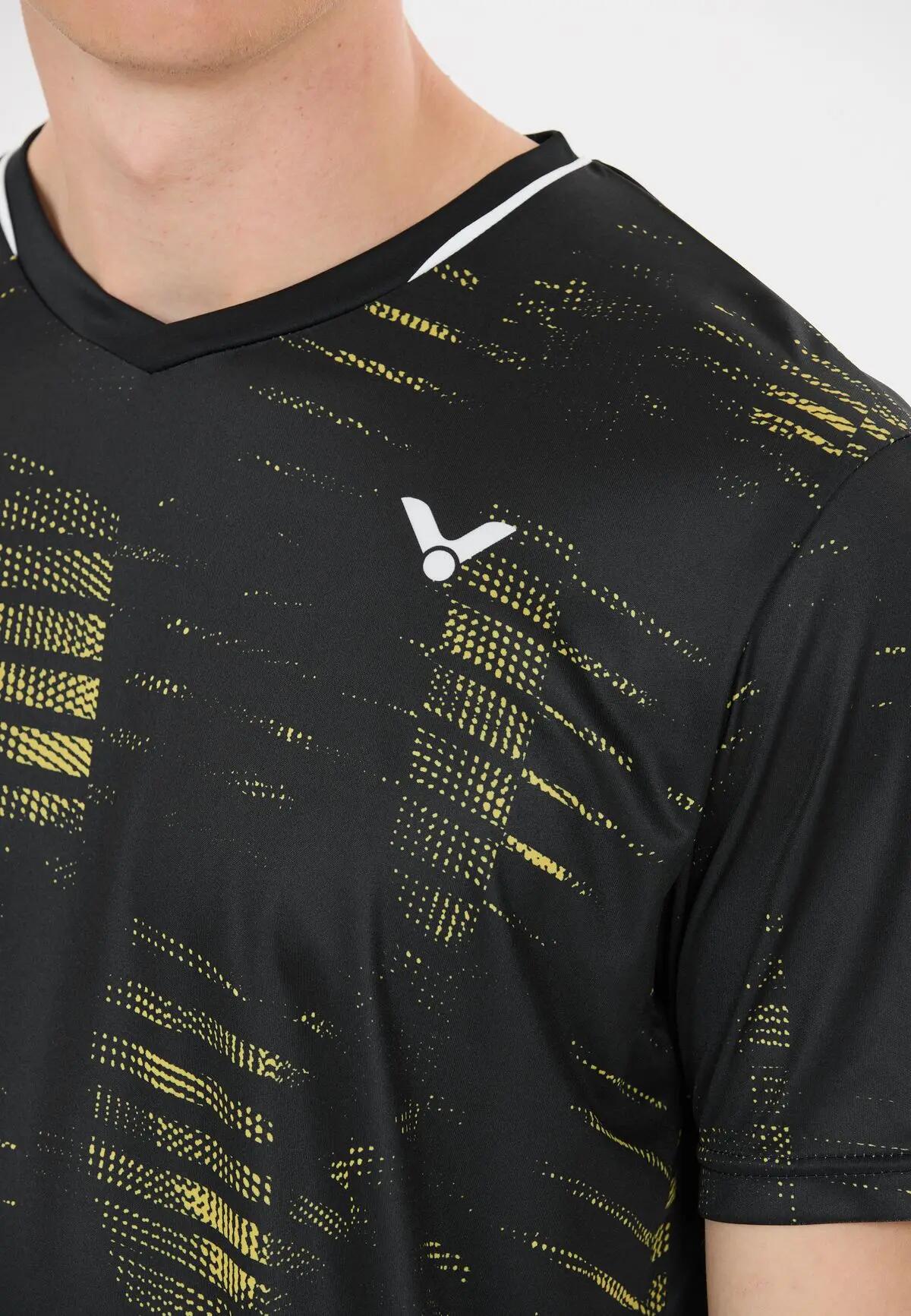 victor T-53102 M Tee Maglia 100% poliestere riciclato – 1001C Black (C) 5/7