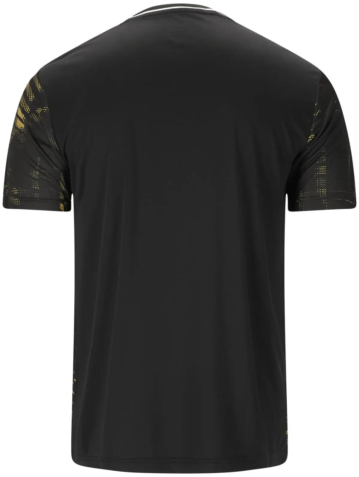 victor T-53102 M Tee T-shirt 100% poliestere riciclato – 1001C Black (C) 4/7