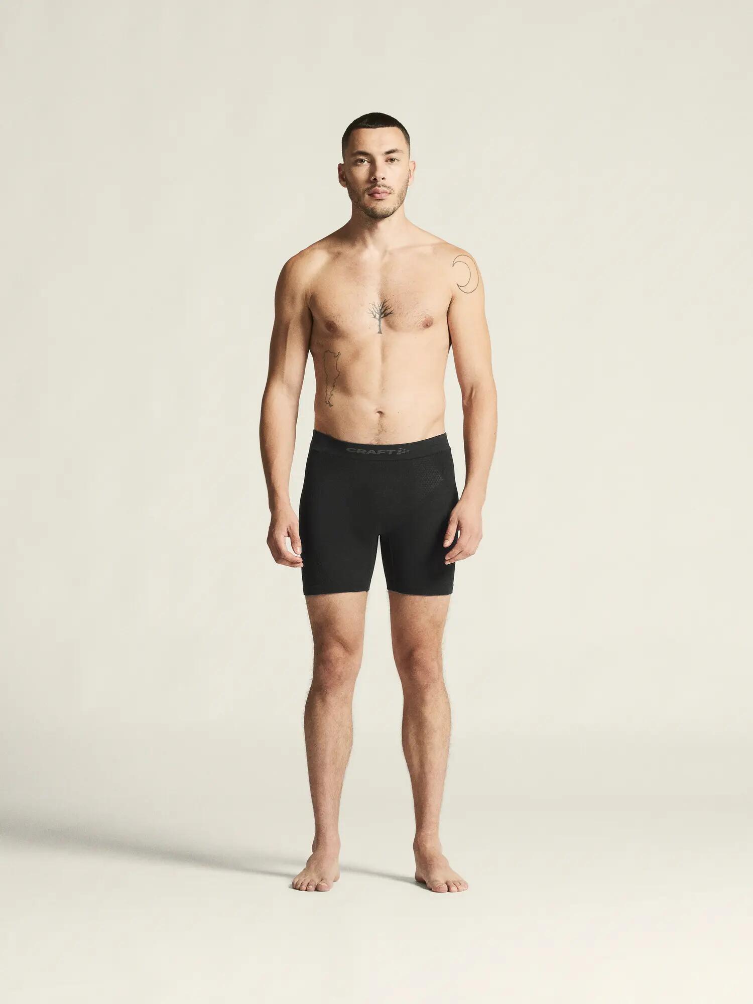 craft Wool Seamless Boxer 6-Inch Herren — Nahtlos, warm – Black 5/7