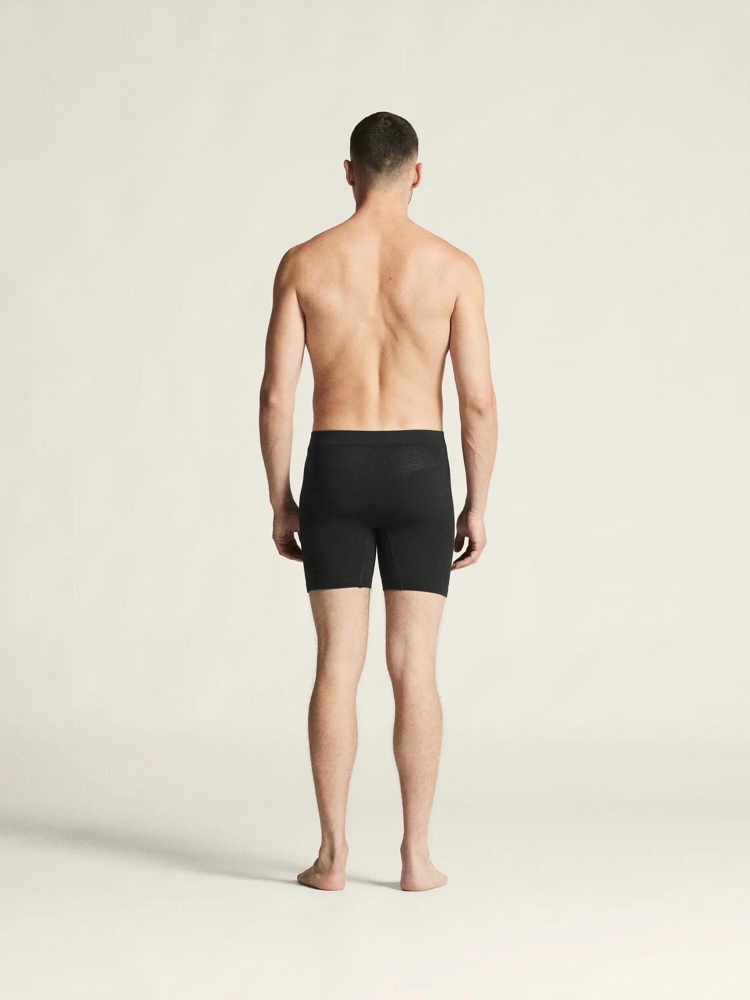 craft Wool Seamless Boxer 6-Inch Herren — Nahtlos, warm – Black 3/7