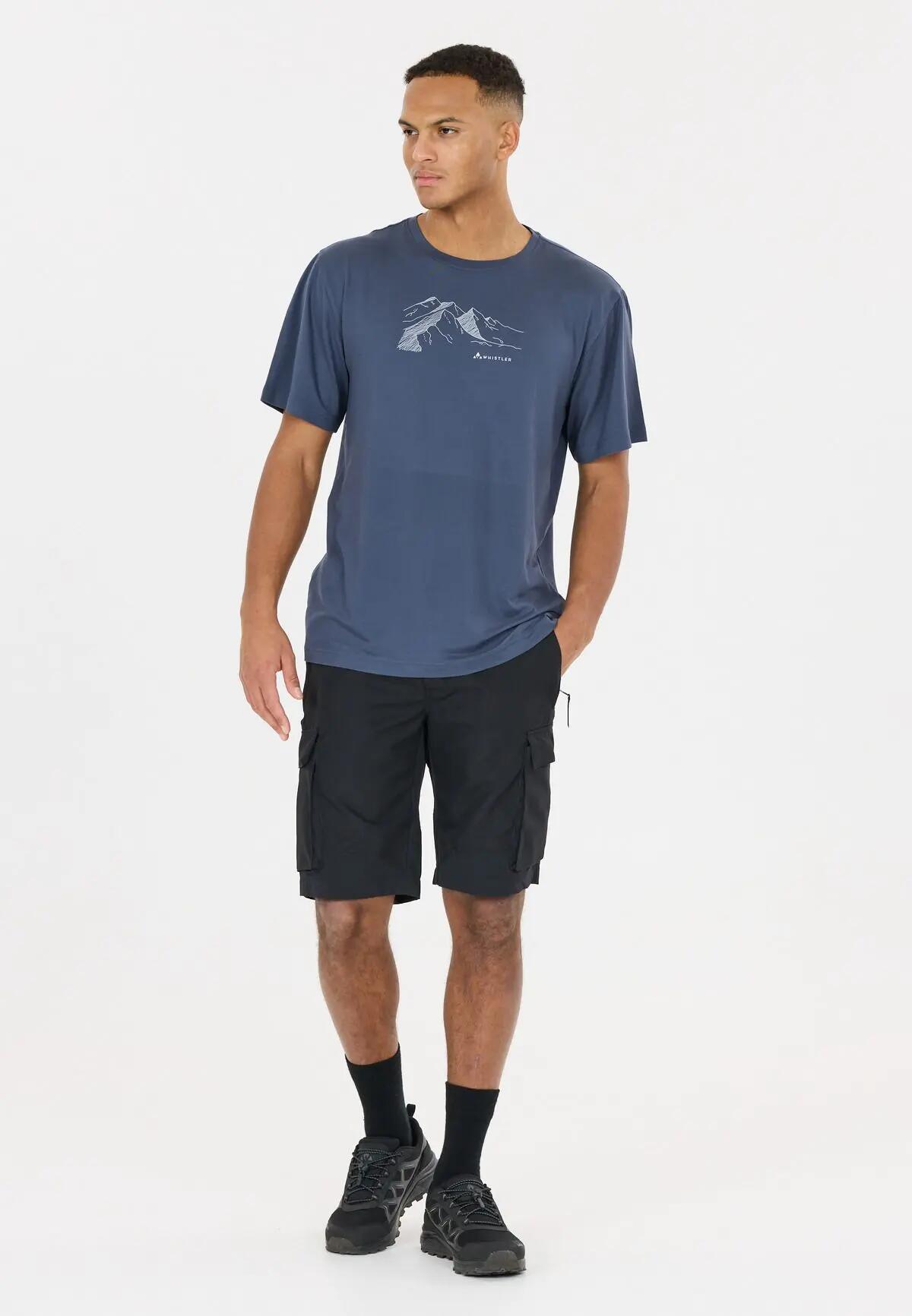 whistler Tulon M Printed S-S T-Shirt – 55% gerecycled polyester, regular fit – 6/7