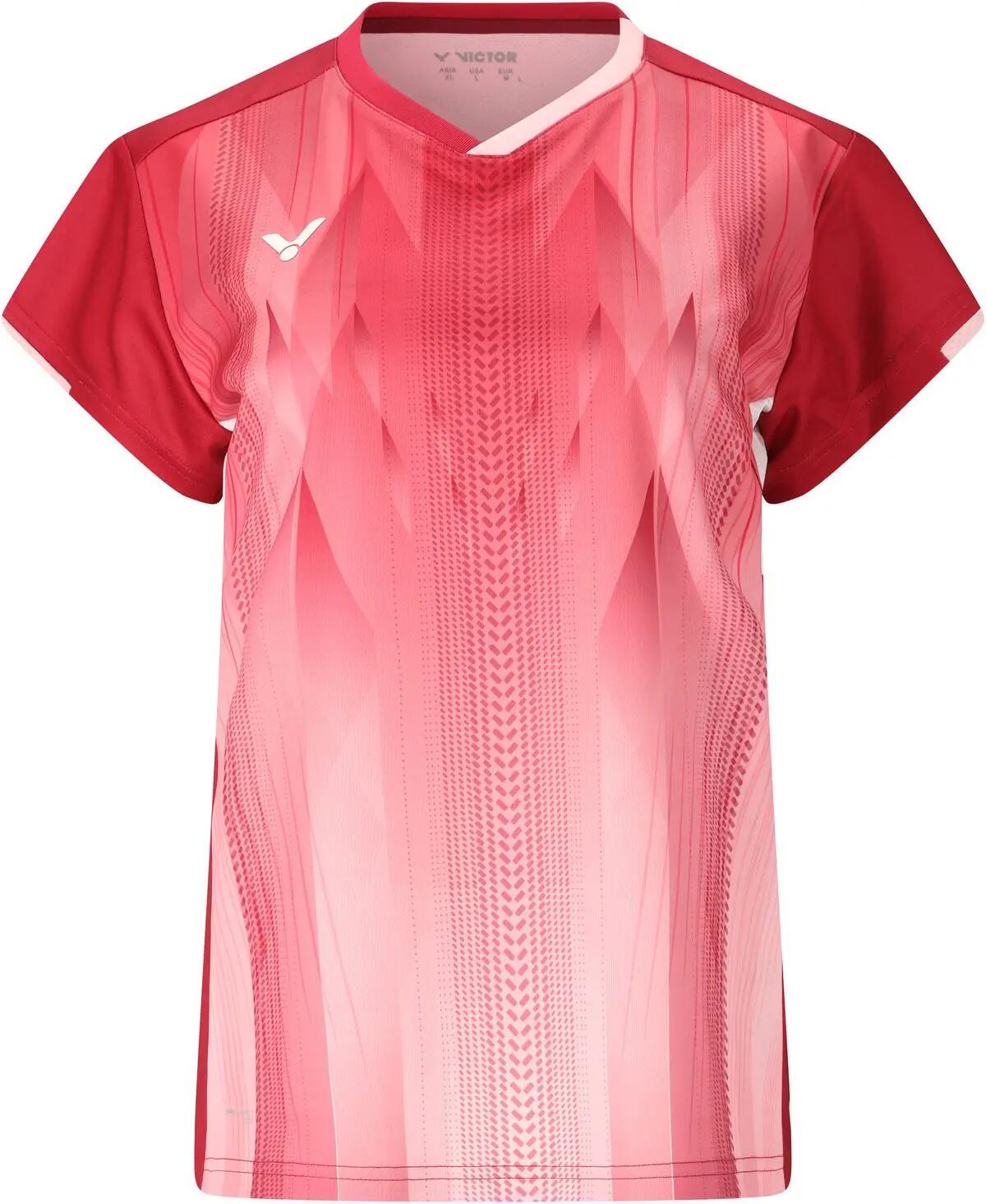 victor T-61002TD W T-shirt 88% poliéster 12% elastano – 4999D Red (D) 2/7