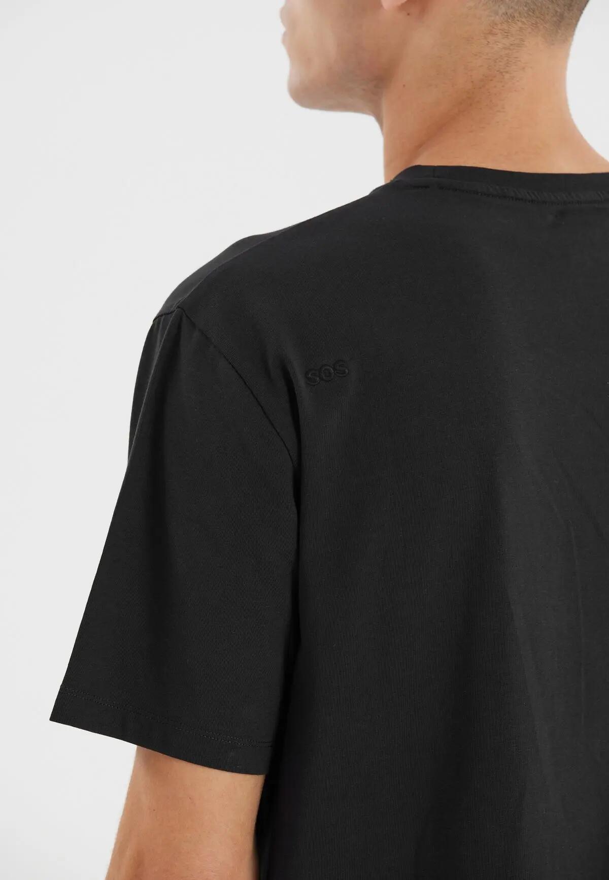 sos T-Shirt Kvitfjell M SS Tee V2 aus Bio-Baumwolle und Elastan – 1001A Black 7/7