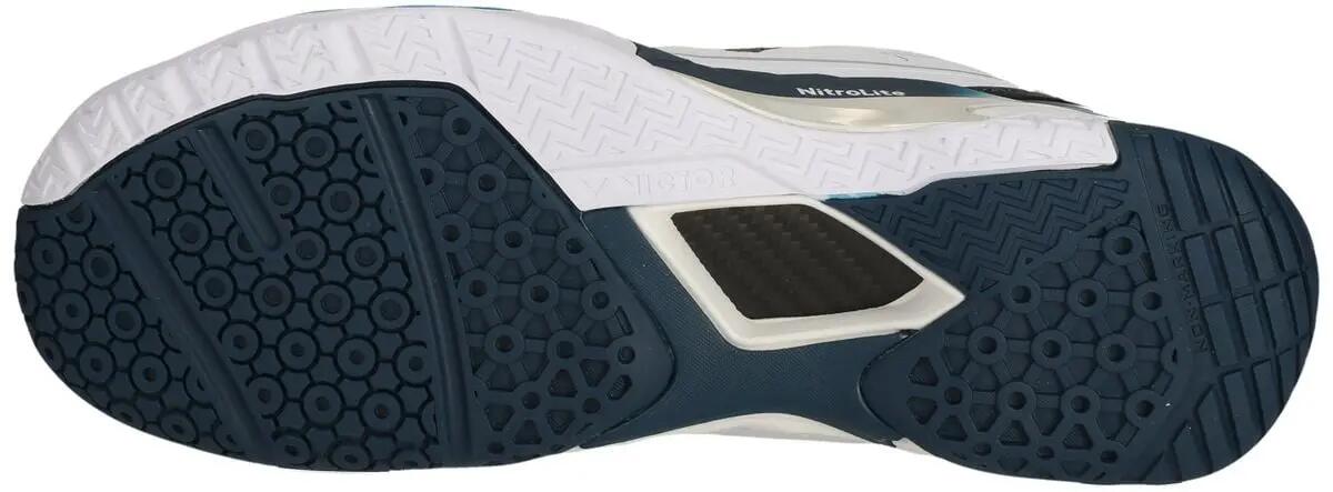 victor Chaussures A830 Nitro Lite en polyester – 2001AF White/Nautical blue (AF) 7/7