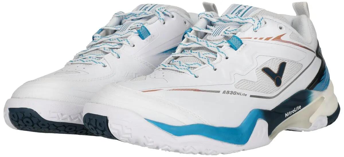victor Chaussures A830 Nitro Lite en polyester – 2001AF White/Nautical blue (AF) 4/7