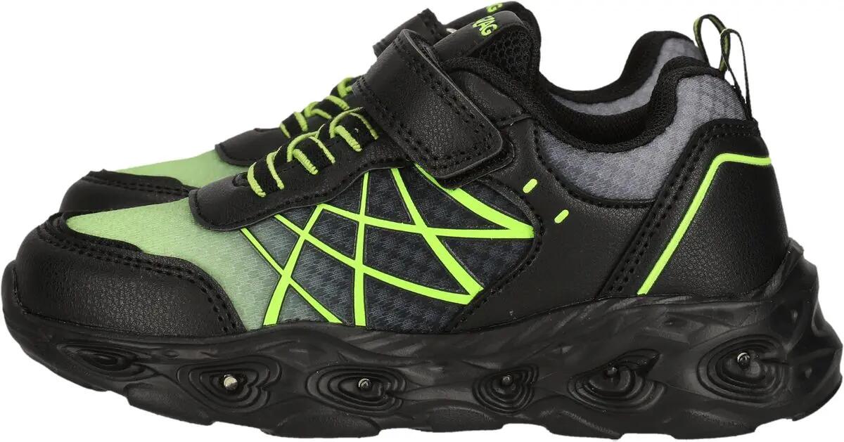 zigzag Ténis infantil Kalmi com luzes – 1001S Black Solid 6/7