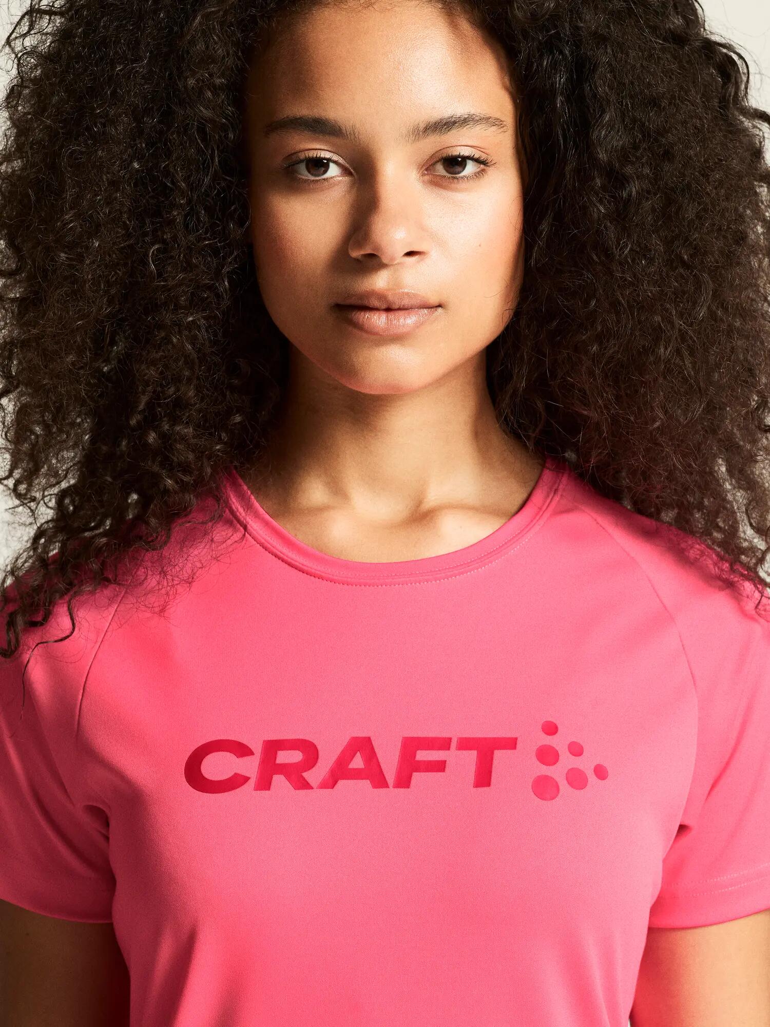 craft CORE Essence Logo Tee W - Trainingsshirt aus recyceltem Polyester – 3/7