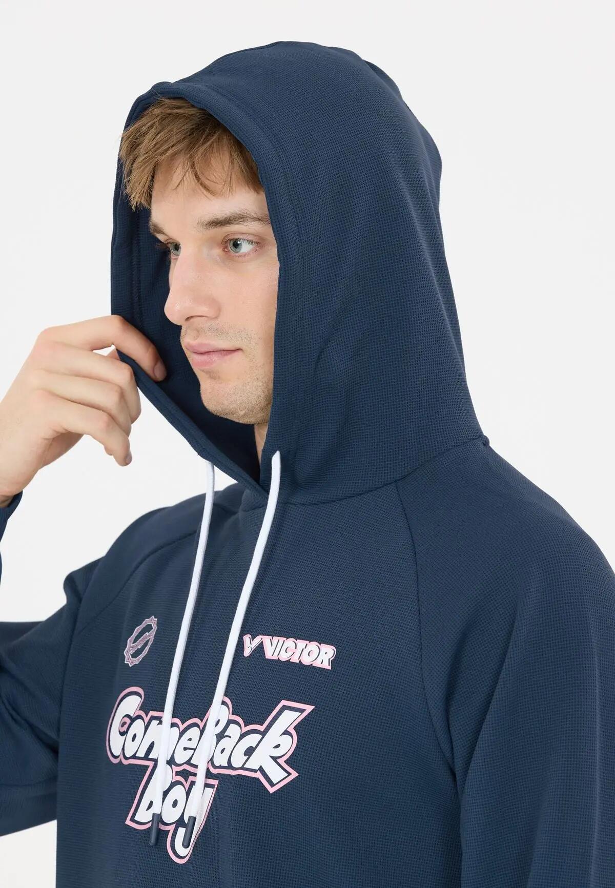 victor Sweat à capuche T-2603AA en polyester extensible – 2998B Navy (B) 7/7