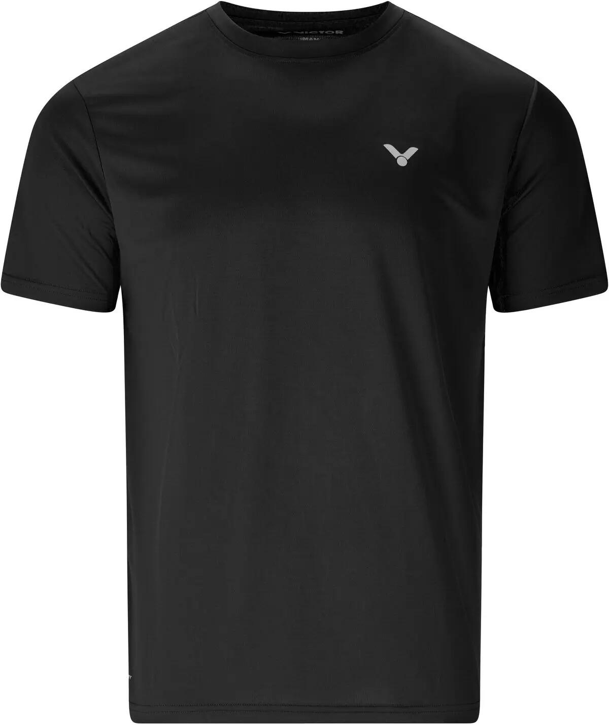 victor T-shirt Vernon homem em poliéster respirável – 1001 Black 2/7