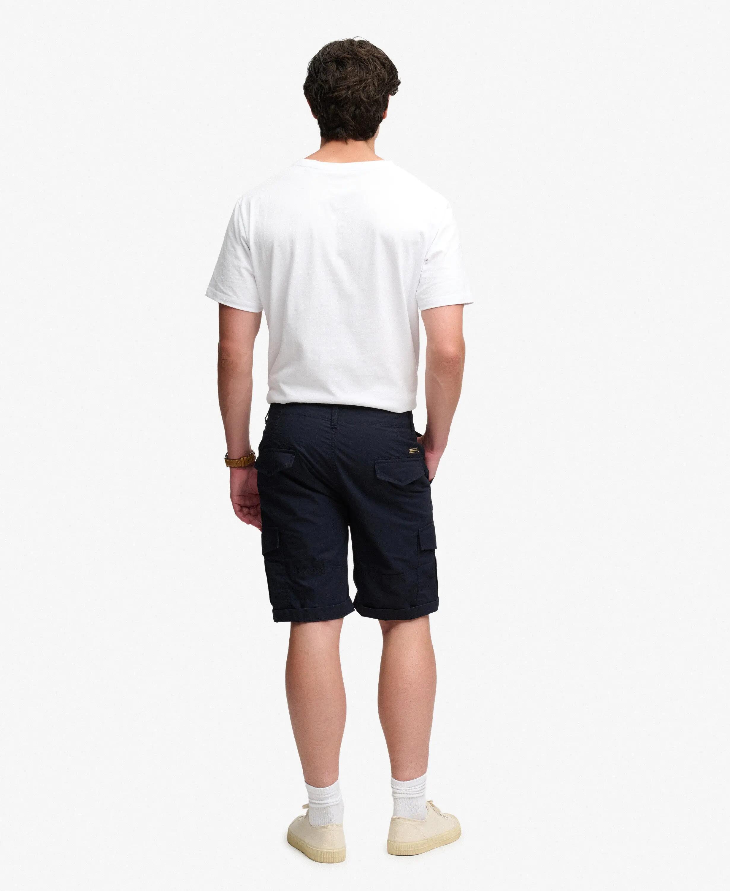 superdry Parachute Cargo Shorts in ripstop MIDNIGHT NAVY 5/7