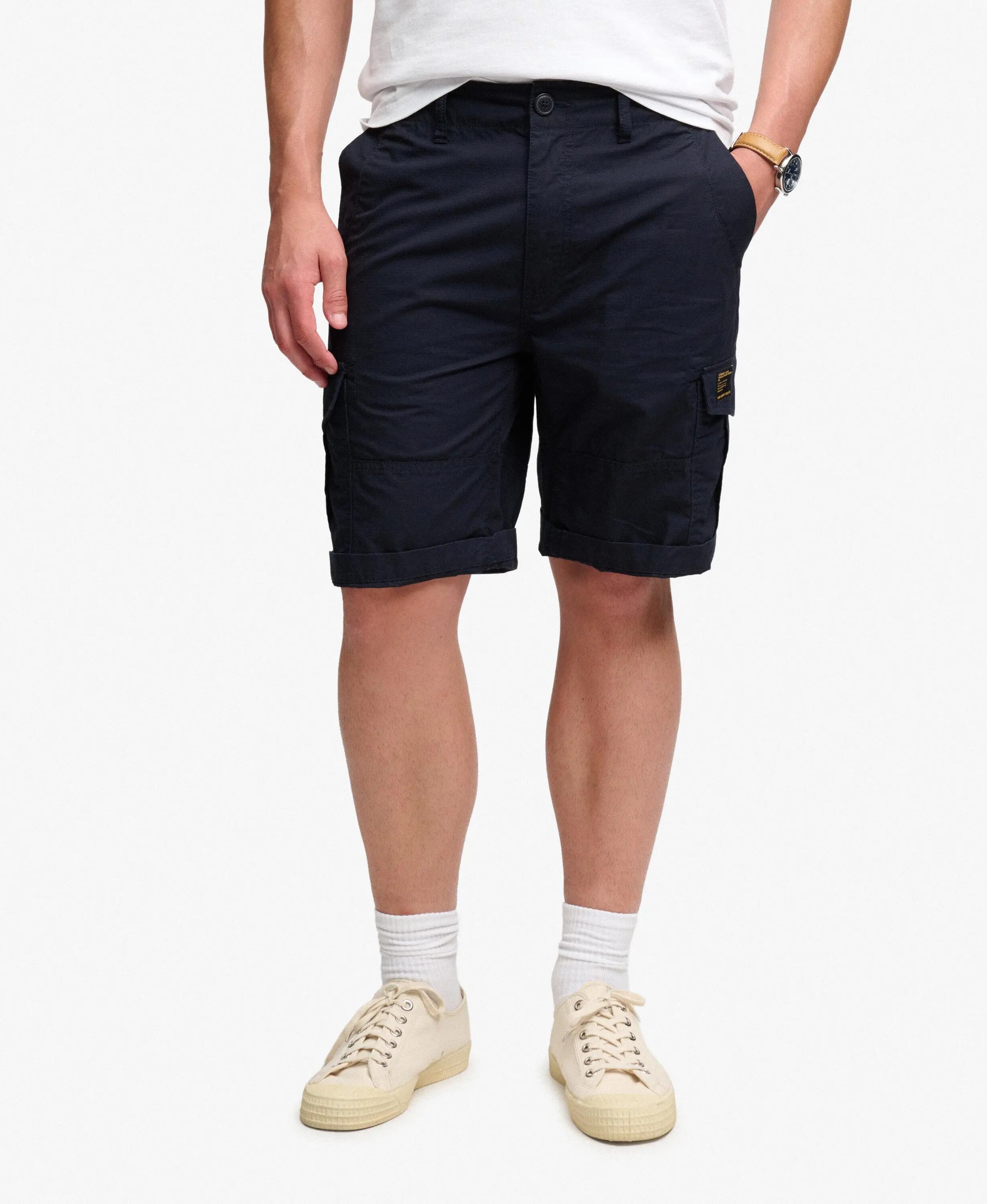 superdry Parachute Cargo Shorts in ripstop MIDNIGHT NAVY 3/7