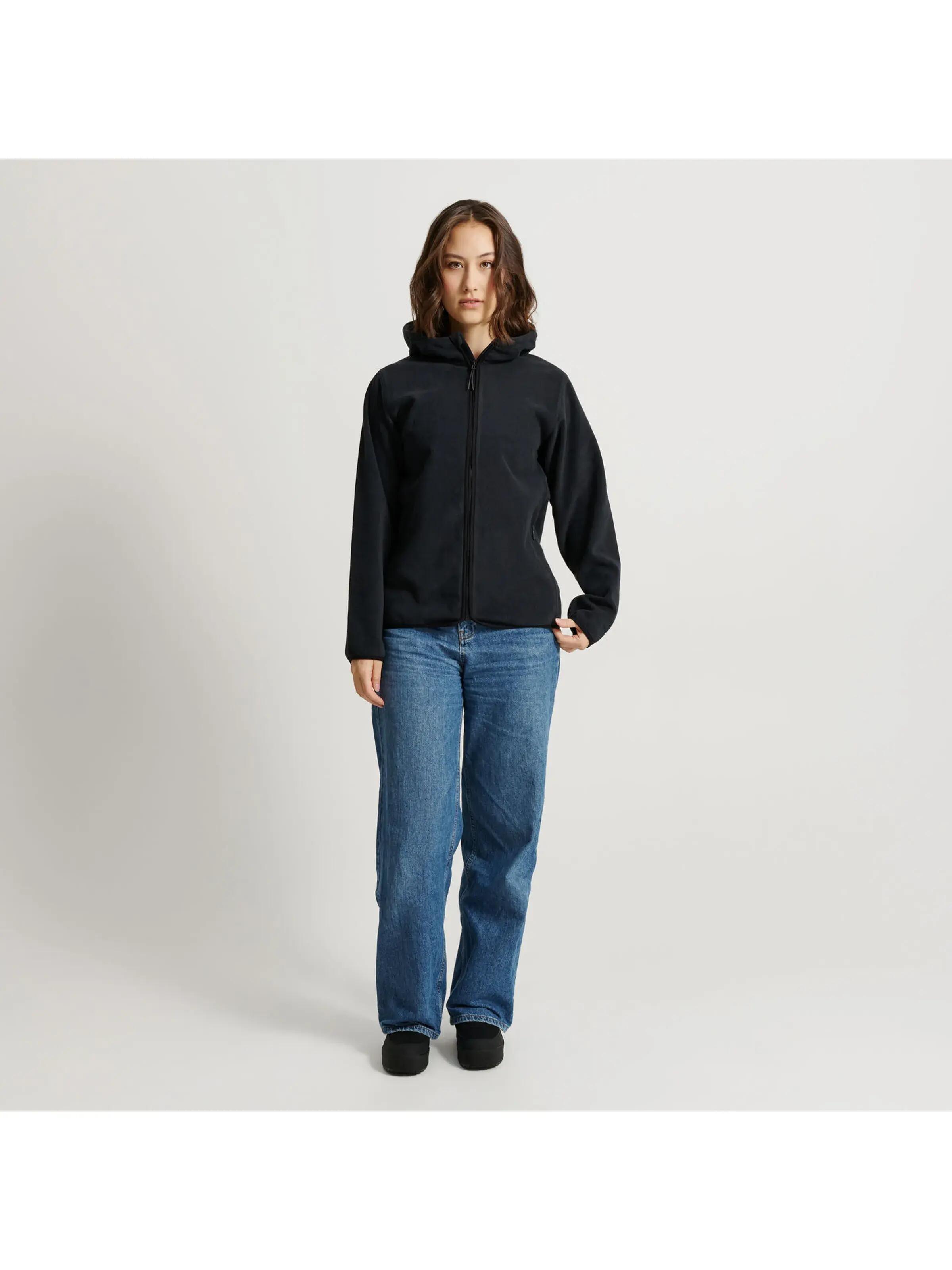 outdoor_tretorn TECH FLEECE HOOD W — coupe technique imperméable – 050/Jet Black 6/6