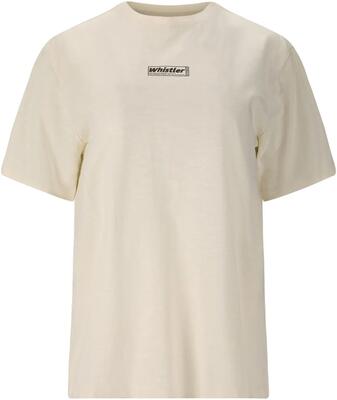 Whistler kunta w s-s t-shirt 100% katoen kleur gardenia – 1059 gardenia