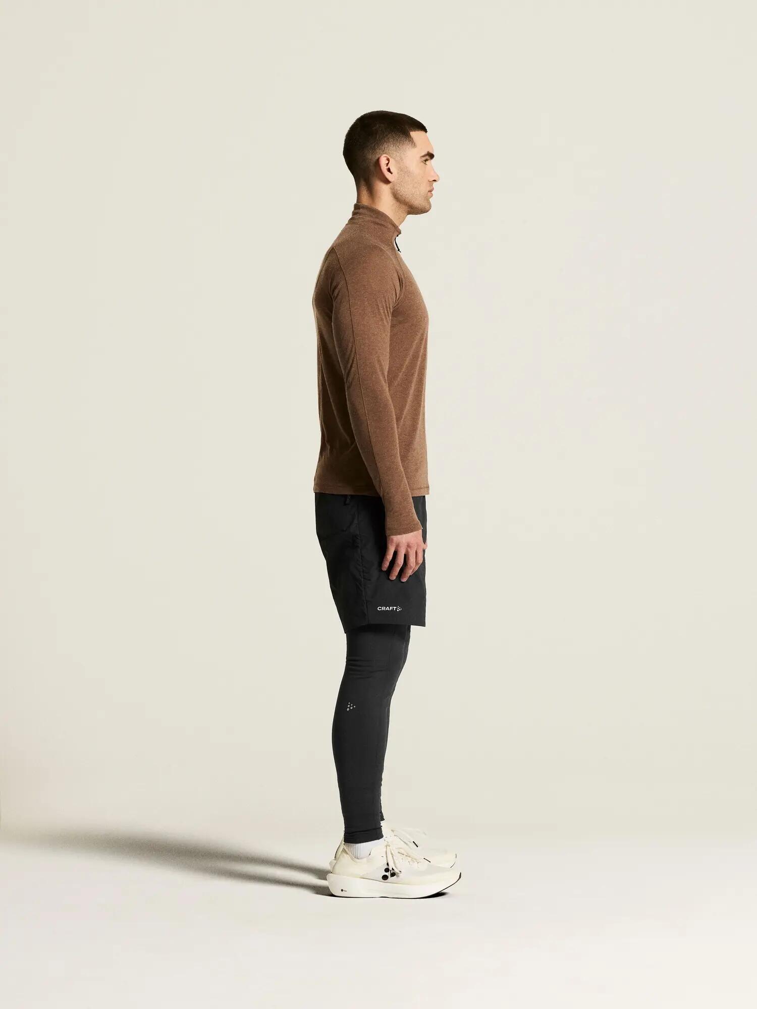craft Wool LS Tee M — Langarm-Laufshirt aus Merinowolle und recyceltem 6/7