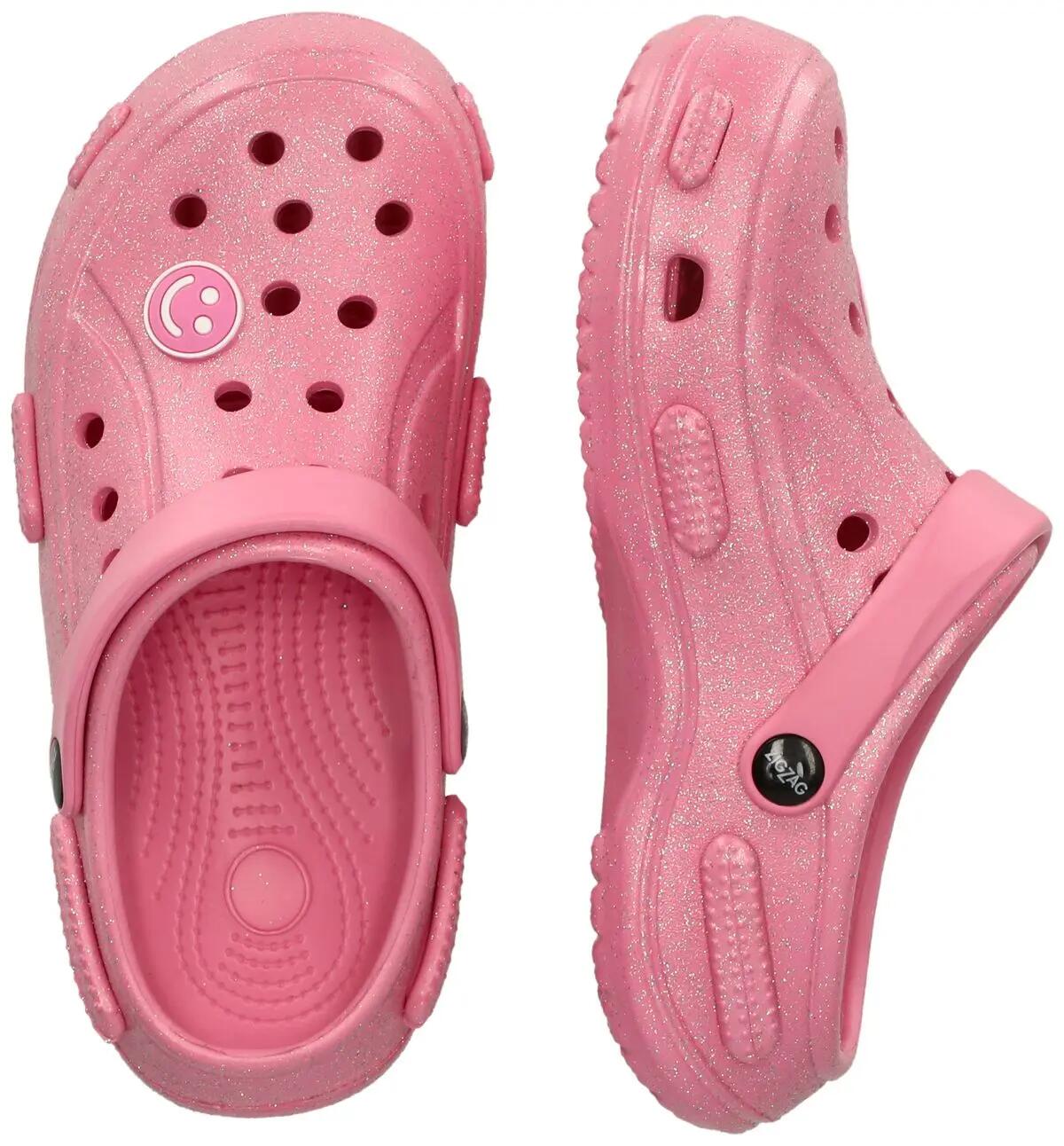 zigzag Sandale Clog Enfant Burab Kids Glitter EVA – 4391 Begonia Pink 5/7