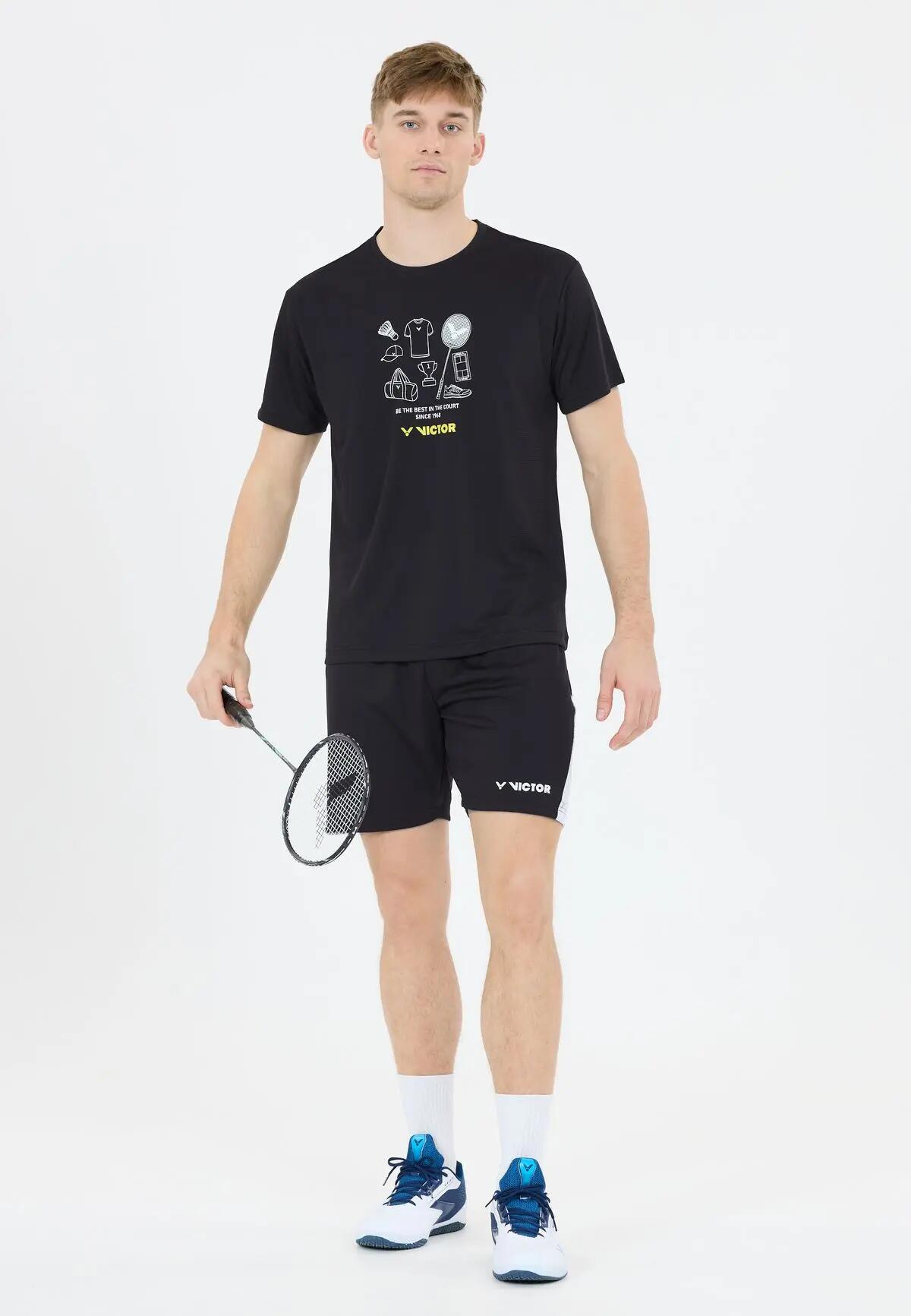 victor Herenshorts van 100% polyester – 1001C Black (C) 7/7