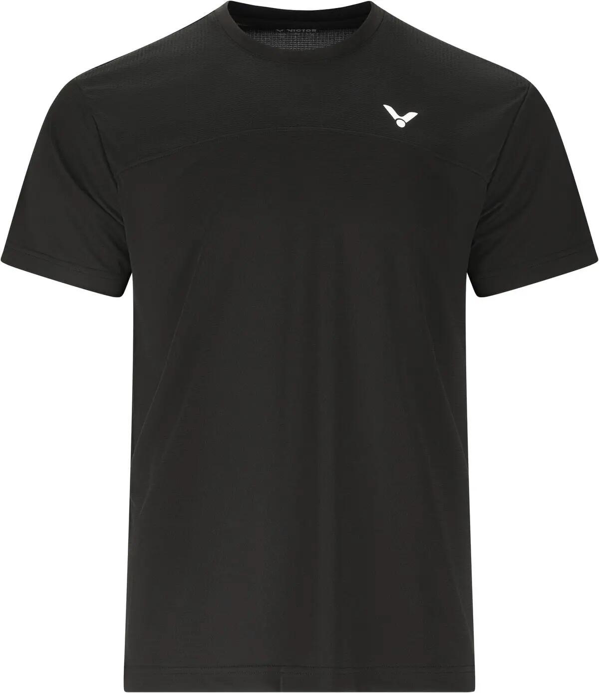 victor T-59146 Tee U T-shirt 100% polyester – 1001C Black (C) 7/7