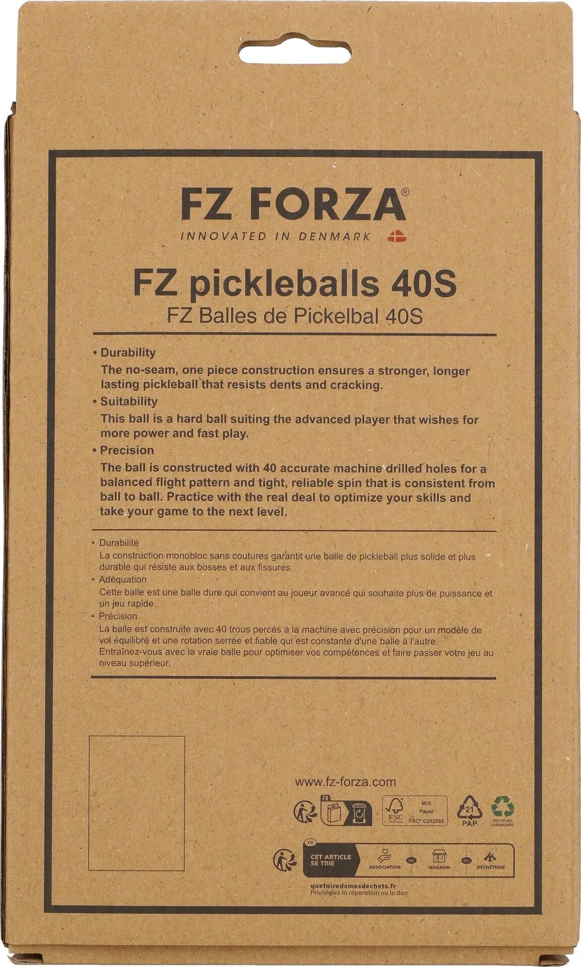 fz_forza Pickleballs 40S - 6 un., 100% PE – 3008P Apple Green (P) 2/4