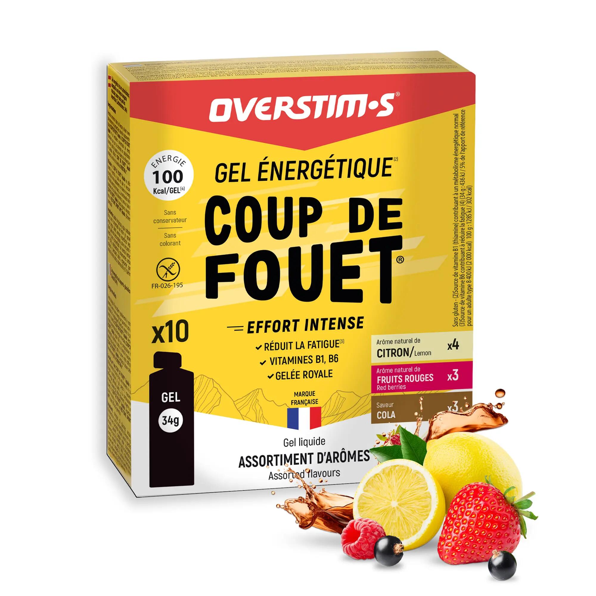 Coup de fouet energiegel booster - Assortiment - 10 x 34g 1/12