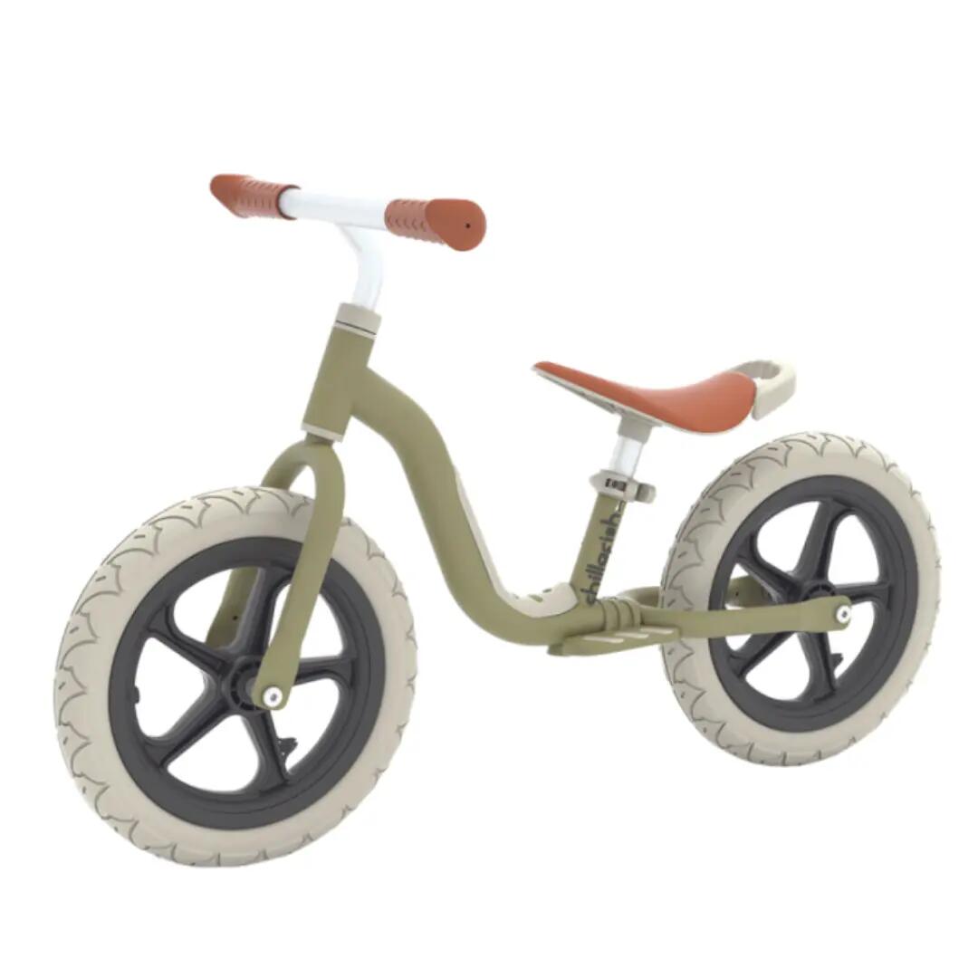 Bicicleta fara pedale Chillafish, Charlie Lux, EVA 12 ", Olive 8/8