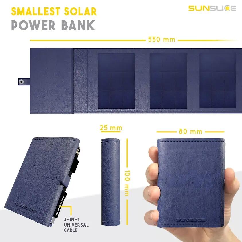 Sunslice 4W tragbares Solar-Batterieladegerät 10/12