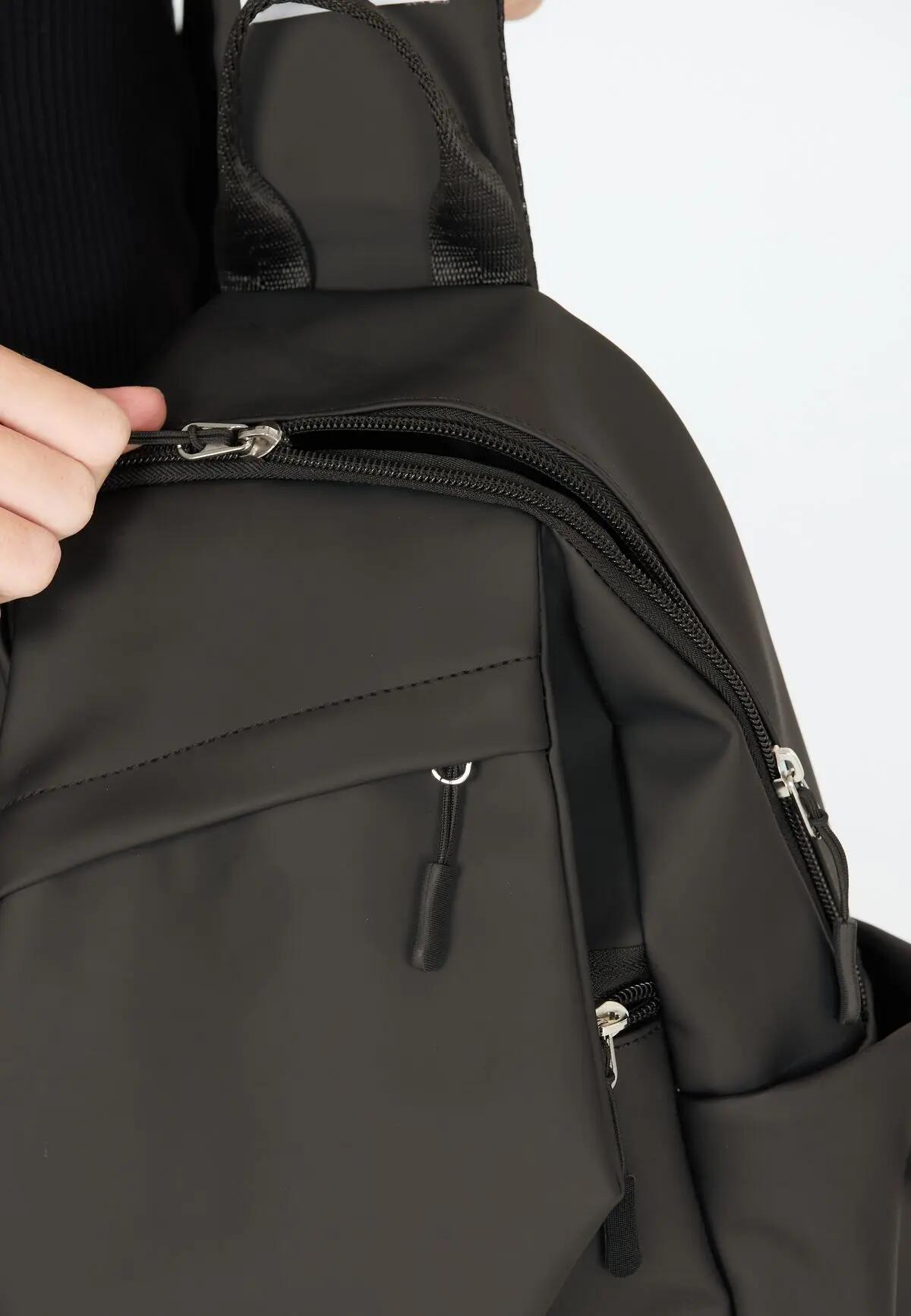endurance Tobis Sling Bag — Torba typu sling z 100% poliuretanu – 1001 Black 7/7