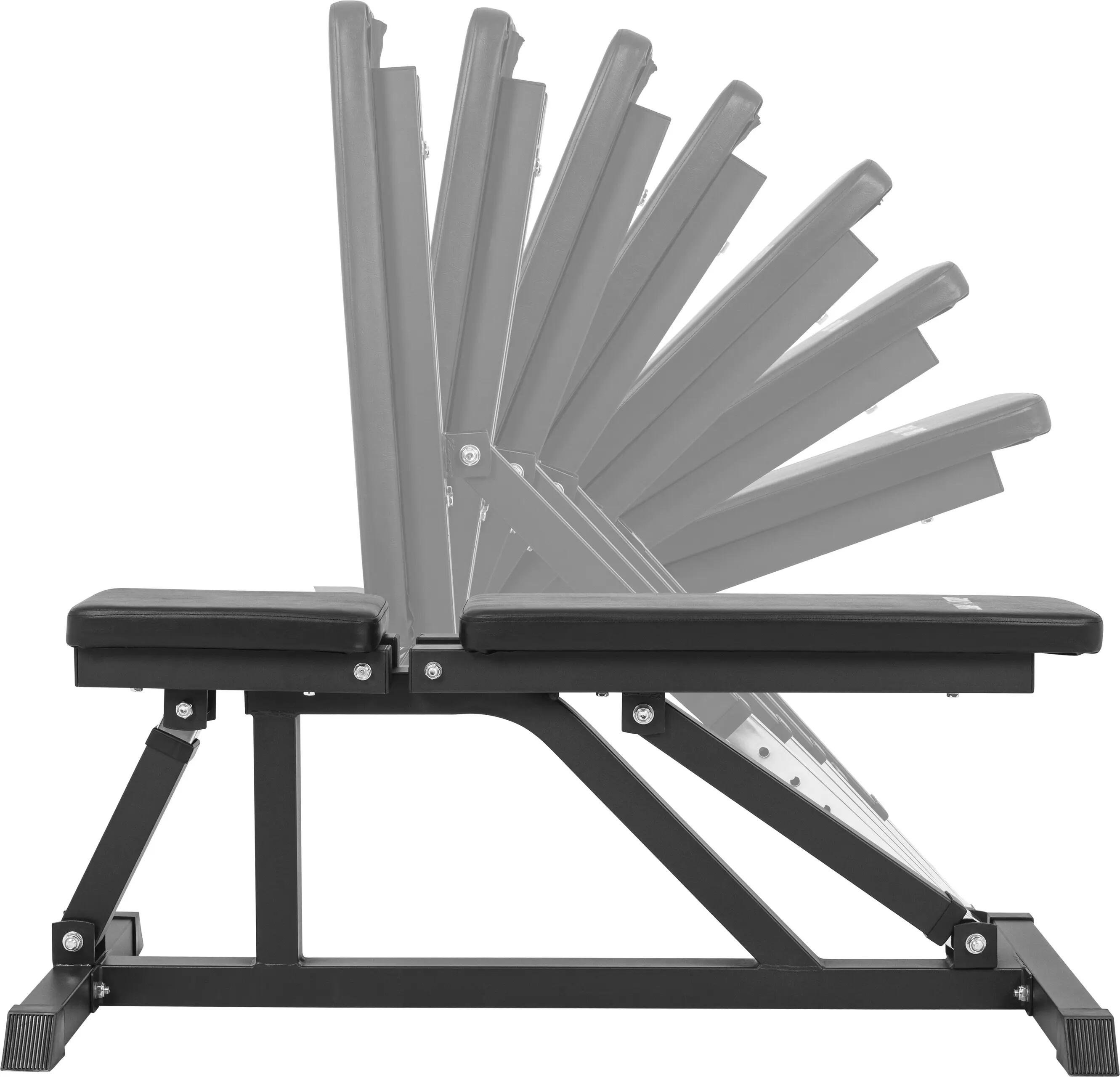 Pack complet avec banc multipositions et set d'haltère olympique de 150 KG 7/8