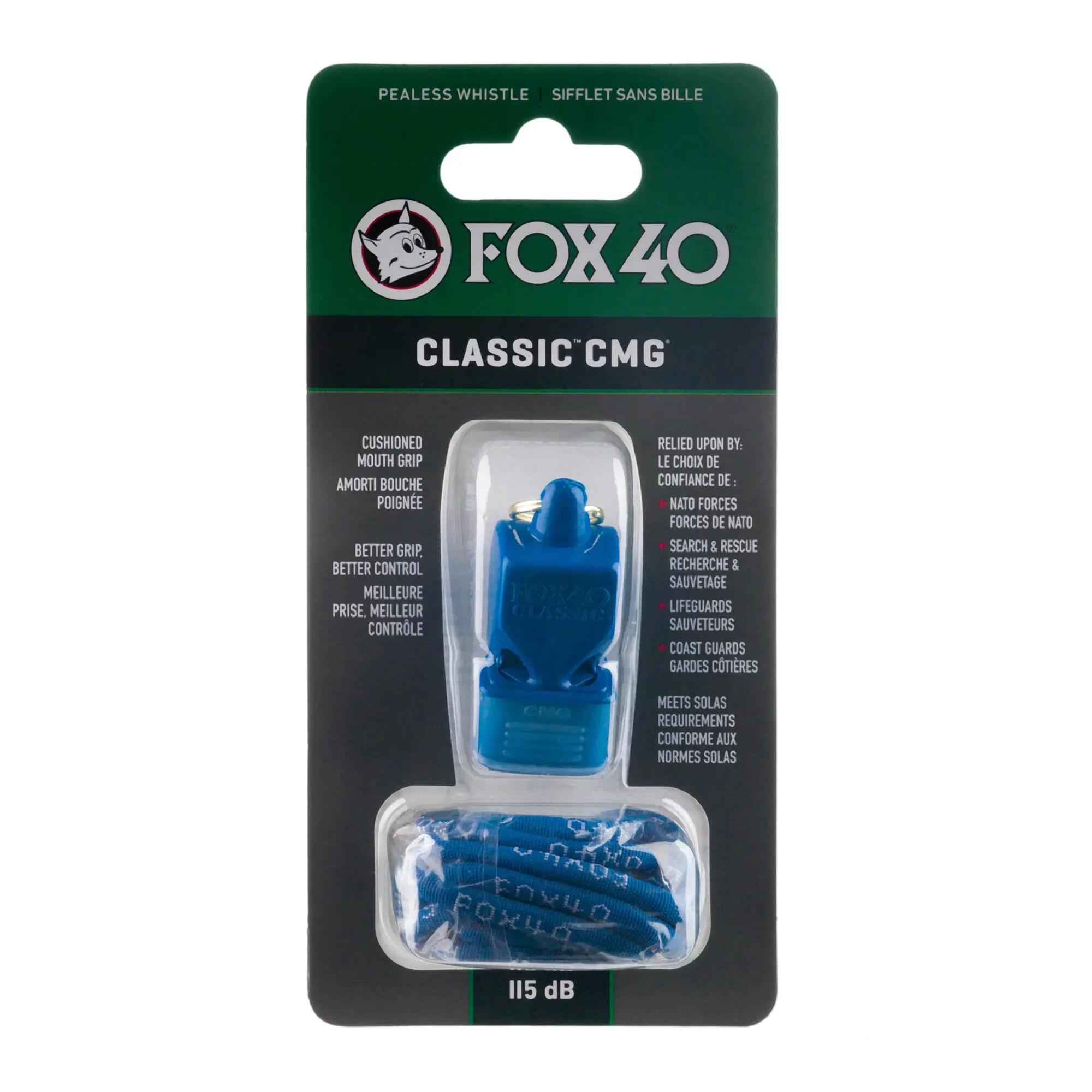 Síp Fox 40 CMG fogvédővel kék sípzsinórral 3/3