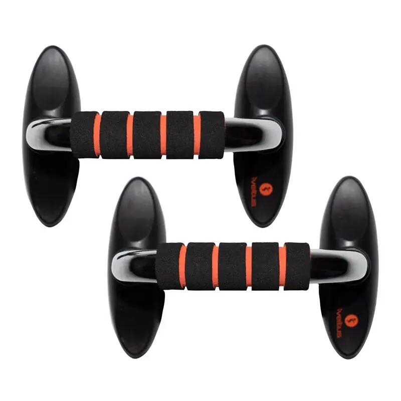 Poignées de pompes Sveltus noires ergonomiques pour cross training 4/7