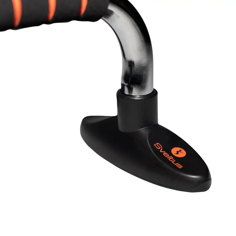 Poignées de pompes Sveltus noires ergonomiques pour cross training 2/7