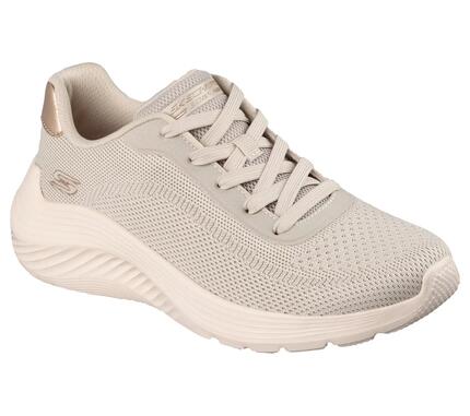 Zapatillas Skechers Bobs Squad Waves-current Look, Beige, Mujer