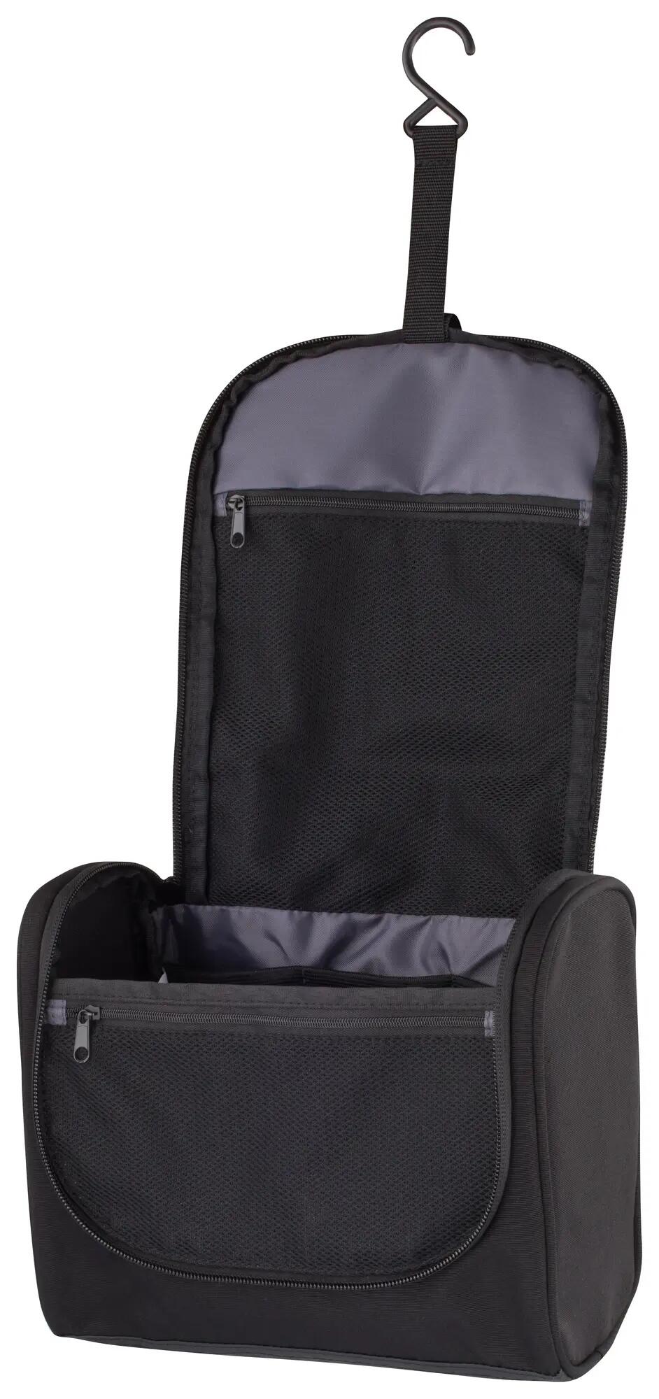 clique 2.0 Toilet Bag kosmetyczka z poliestru z powłoką PU – Black 5/6