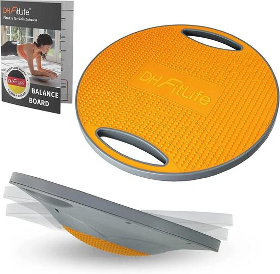 Planches d'équilibre 42 cm avec Poignées, Adultes, Charge Max. 200 kg
