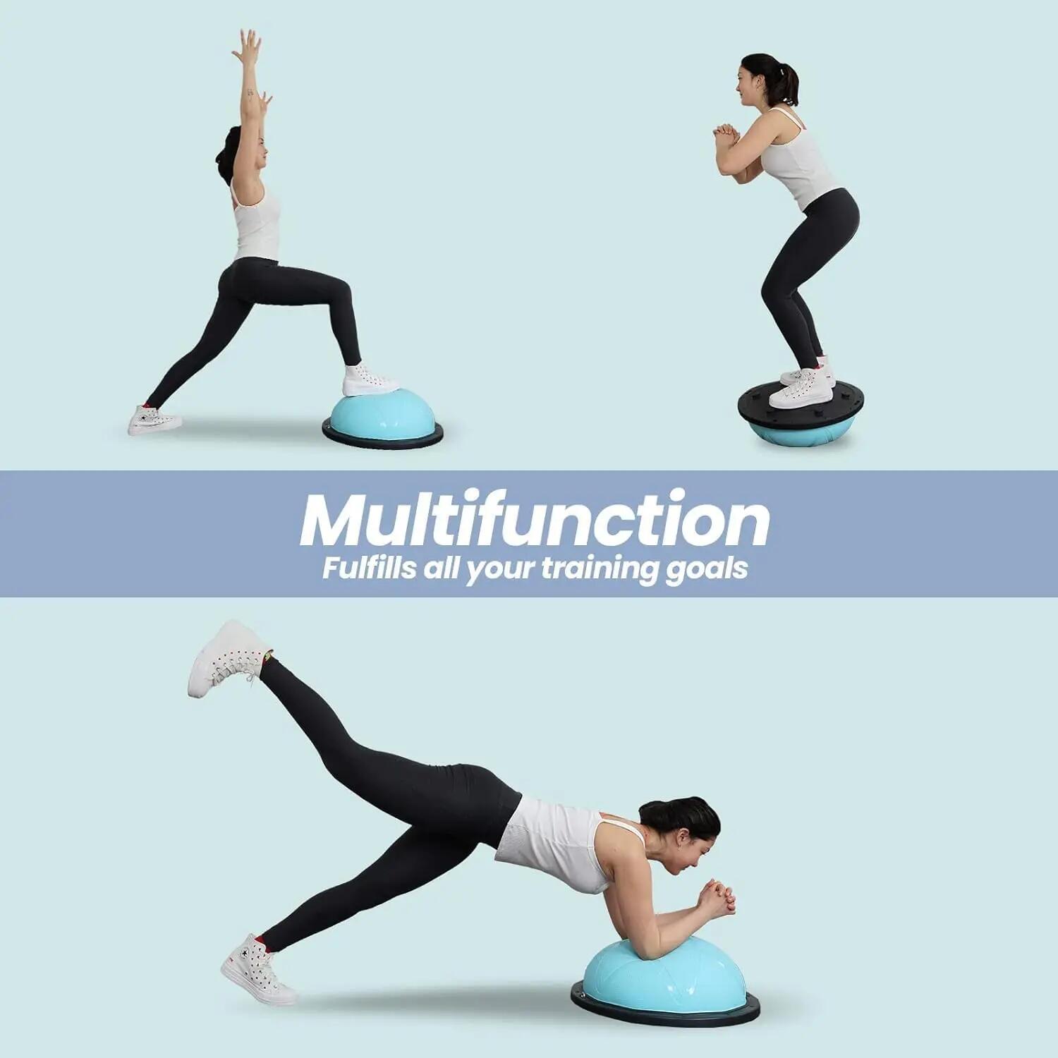 Balance Ball, Balance Board Halbkugel bis 200 kg, Ø 60 × 22 cm 5/6
