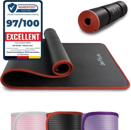 Tapis de Sport Épais, Antidérapant 183×61×1cm