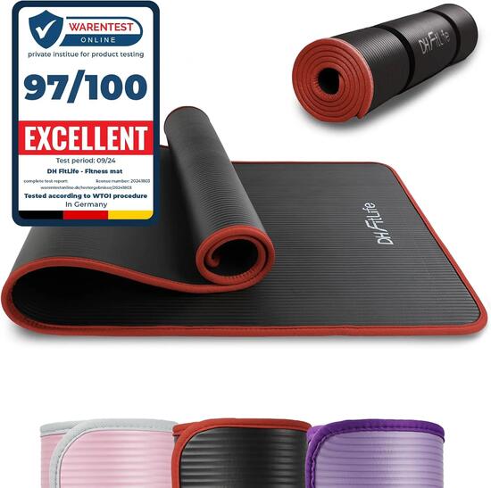Tapis de Sport Épais, Antidérapant 183×61×1cm