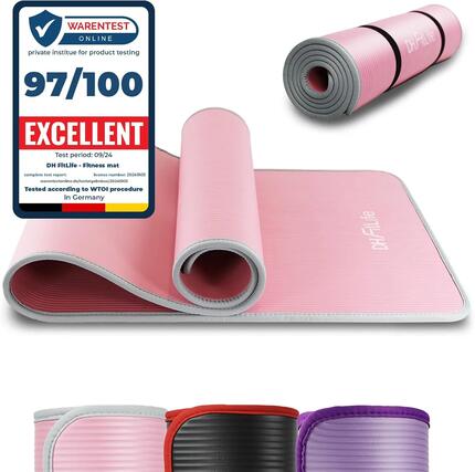Tapis de Sport Épais, Antidérapant 183×61×1cm