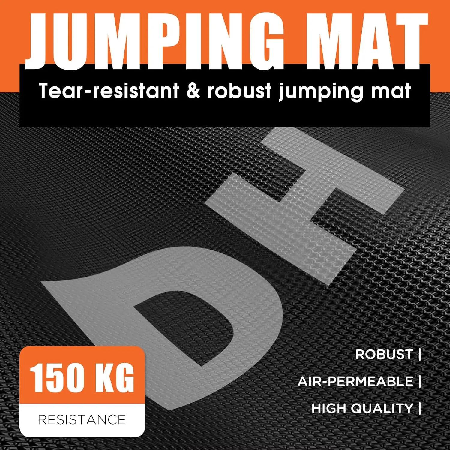 Fitness Trampolin Indoor Ø102 cm, klappbar, 150 kg mit Handgriff 5/7