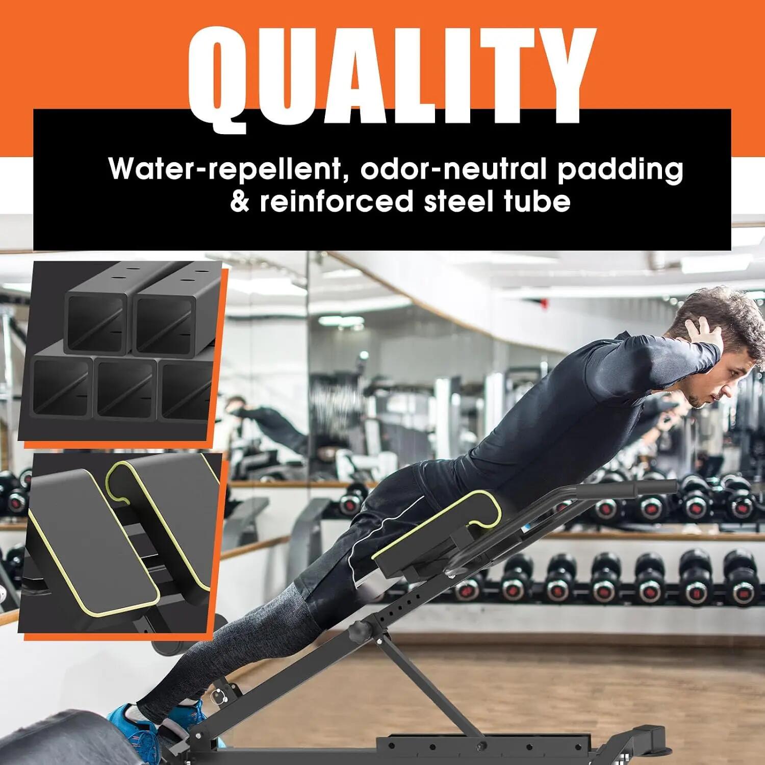 Rückenstrecker, 5-in-1 Hyperextension Rückentrainer bis 150 kg 7/7
