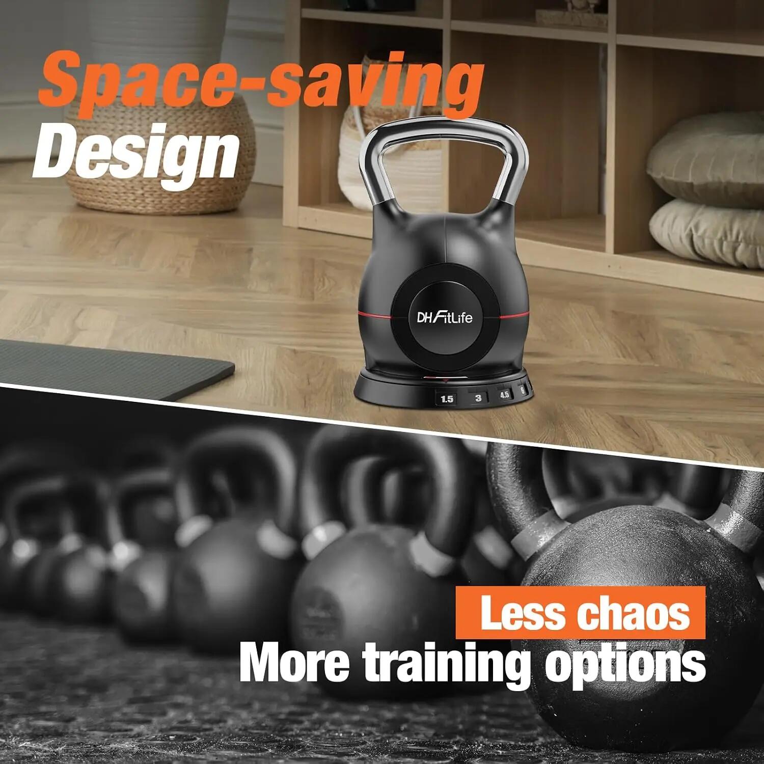 7-in-1 Kettlebell Set, verstellbare Kugelhantel 1,5–10 kg 4/7